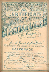 Patron Certificate